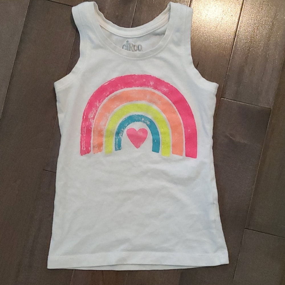 Girls' Rainbow Tank Shirt in size 4/5